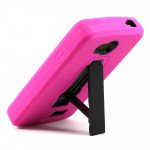 Wholesale LG F60 Armor Hybrid Kickstand Case (Hot Pink)